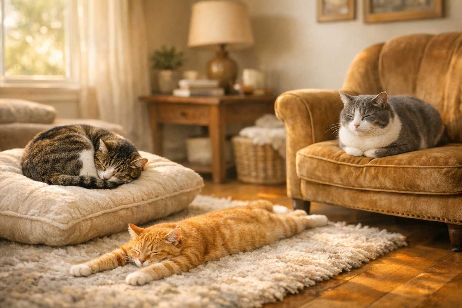 Schlafpositionen Ihrer Katze Verstehen: Was Sie Über das Wohlbefinden Verraten