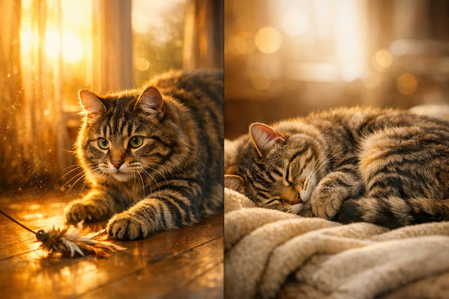 Den Schlafrhythmus Ihrer Katze entschlüsseln: Nachtaktiv vs. Dämmerungsaktiv erklärt