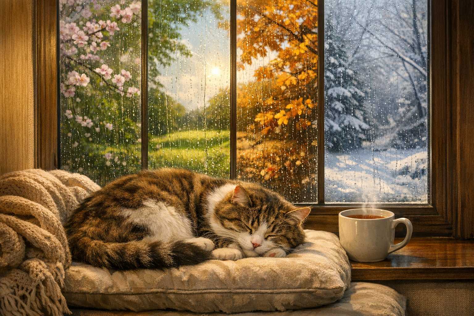 Wie das Wetter den Schlaf Ihrer Katze beeinflusst: Ein saisonaler Ratgeber