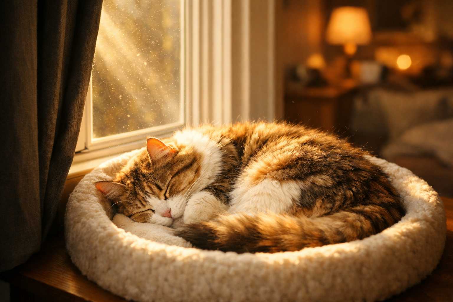 Licht und Katzenschlaf: Wie Beleuchtung den Schlafrhythmus Ihrer Katze beeinflusst