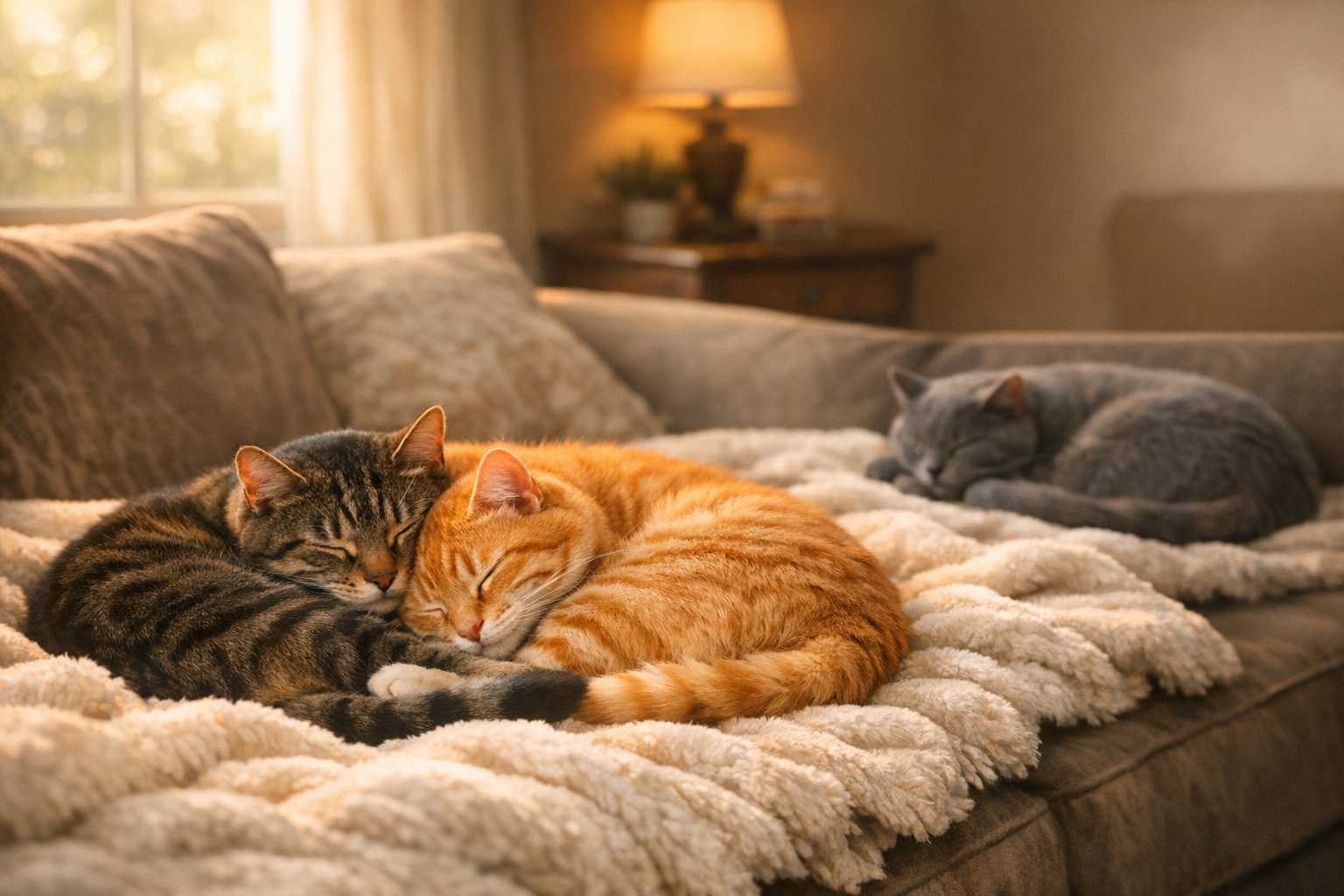 Schlafverhalten mehrerer Katzen: Beobachten und Verstehen
