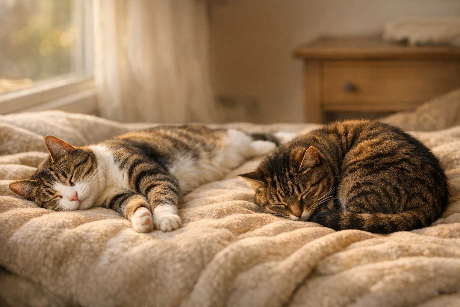 Schlafpositionen von Katzen und Schmerzen: Anzeichen von Unbehagen entschlüsseln
