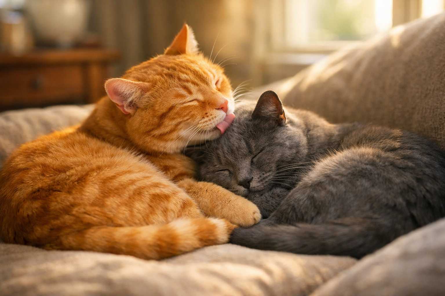 Wie man erkennt, ob zwei Katzen eine Bindung haben: 10 Zeichen, auf die man achten sollte