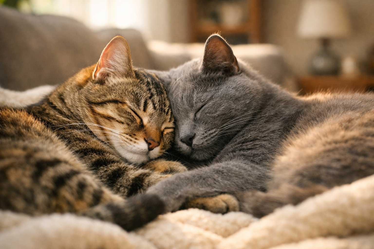 Fürsorge für verbundene Katzenpaare: Die Bedürfnisse zweier eng verbundener Katzen erfüllen