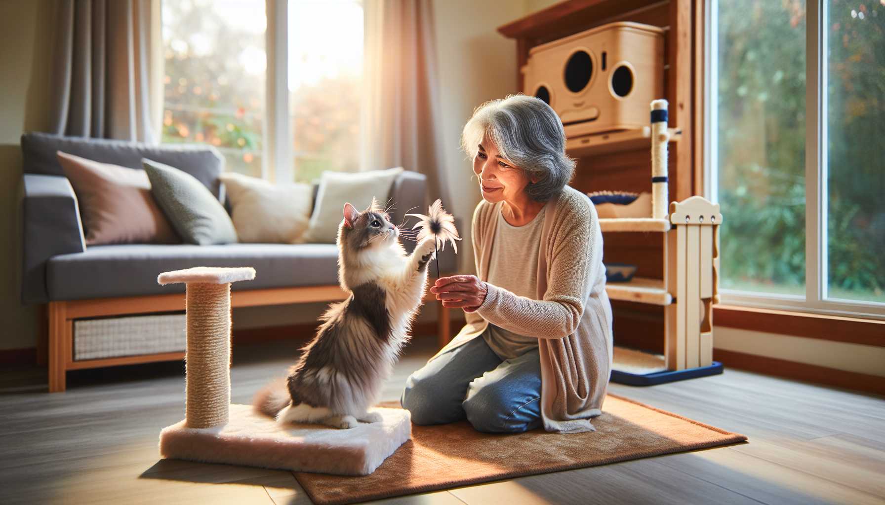 Bewegungsempfehlungen für Senior-Katzen: Wohlbefinden im Alter sicherstellen
