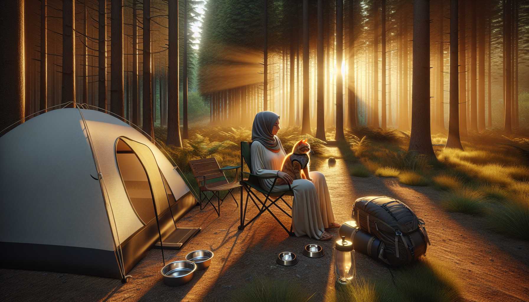 Abenteuer-Camping mit Ihrer Katze: Ein Leitfaden für Haustier-Reisen in 2024