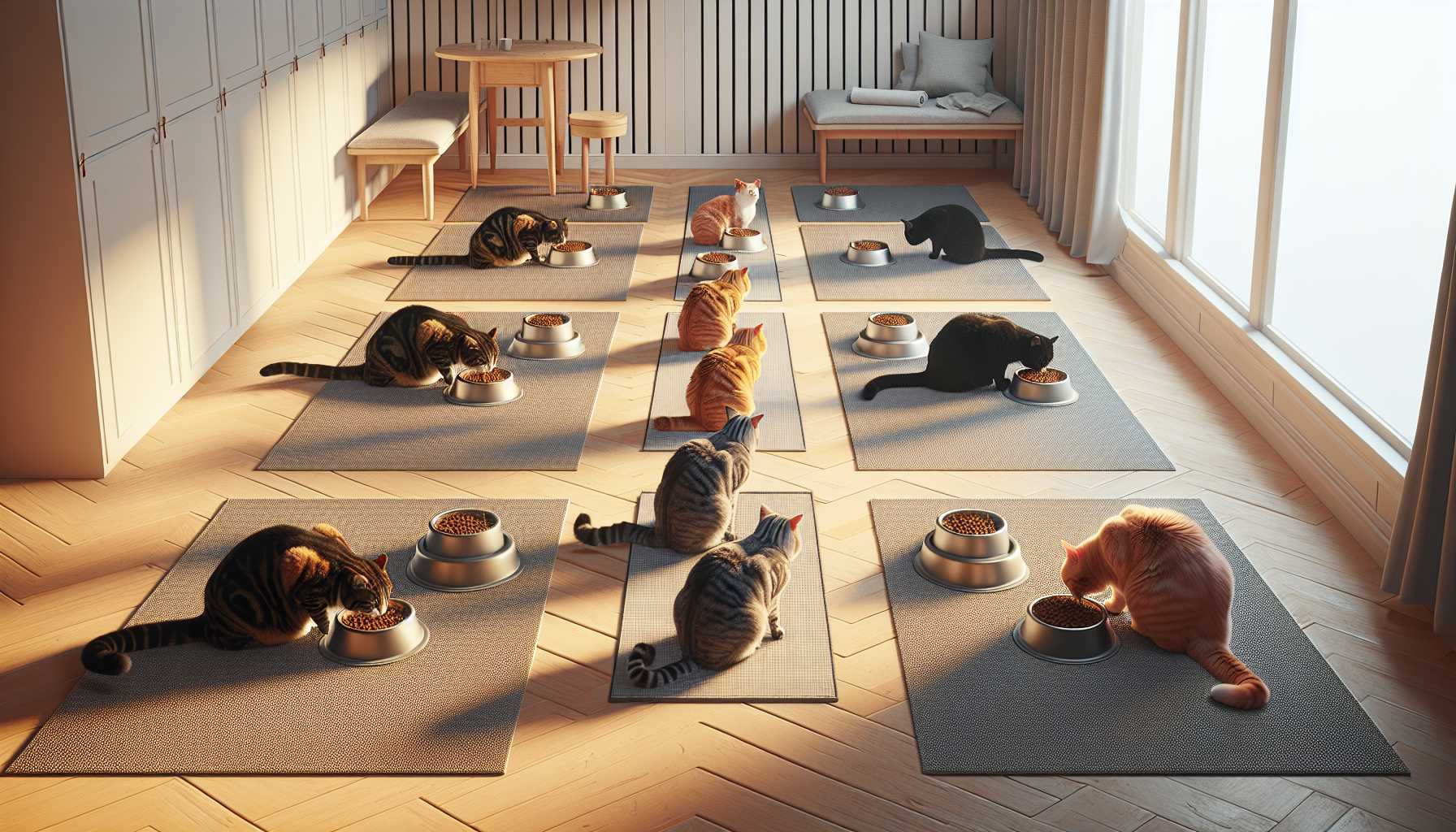 Futterstationen für Mehrkatzenhaushalt: So lösen Sie Futteraggression