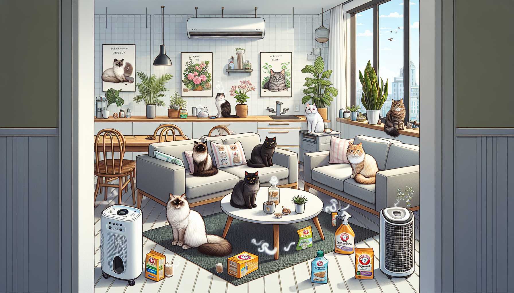 Die besten Lufterfrischer für Haushalte mit mehreren Katzen - Geruchskontrolle Guide