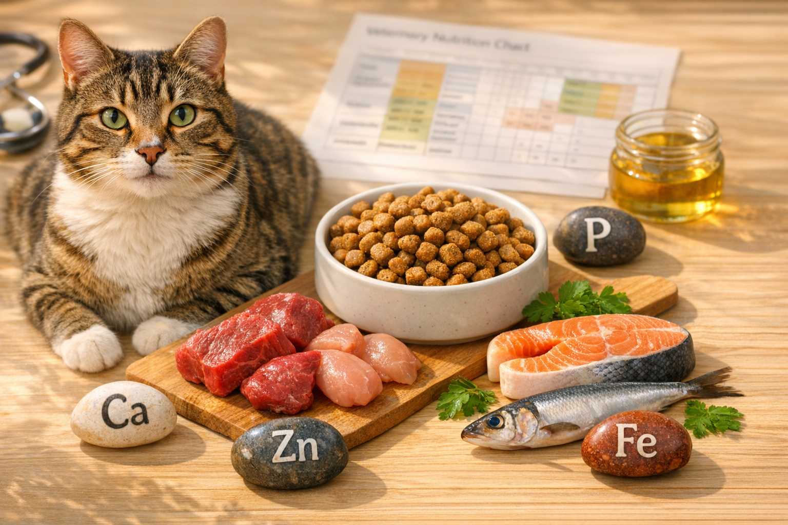 Schlüsselmineralien für Katzen: Der umfassende Ernährungsratgeber 2026