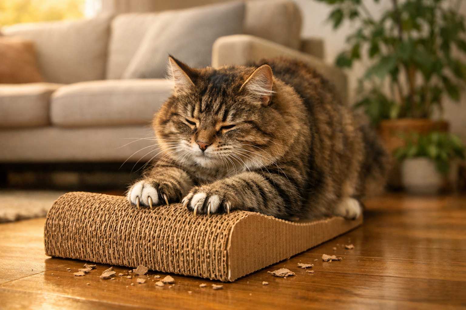 Umweltfreundliche Katzen-Kratzer: Die Vorteile von Wellpappe-Kratzern
