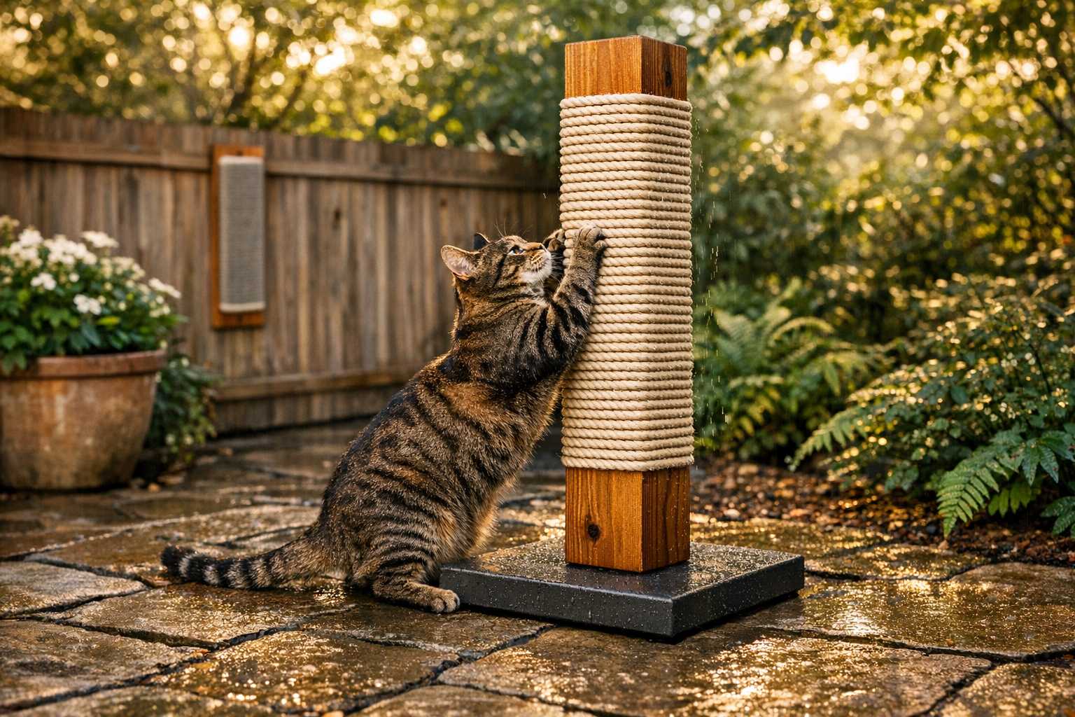 Wetterfeste Kratzmöglichkeiten für Außenkatzen: Der ultimative Leitfaden